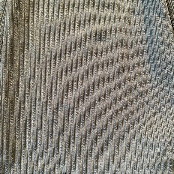 Green knit textured flare bootcut pants - Picture 3 of 3